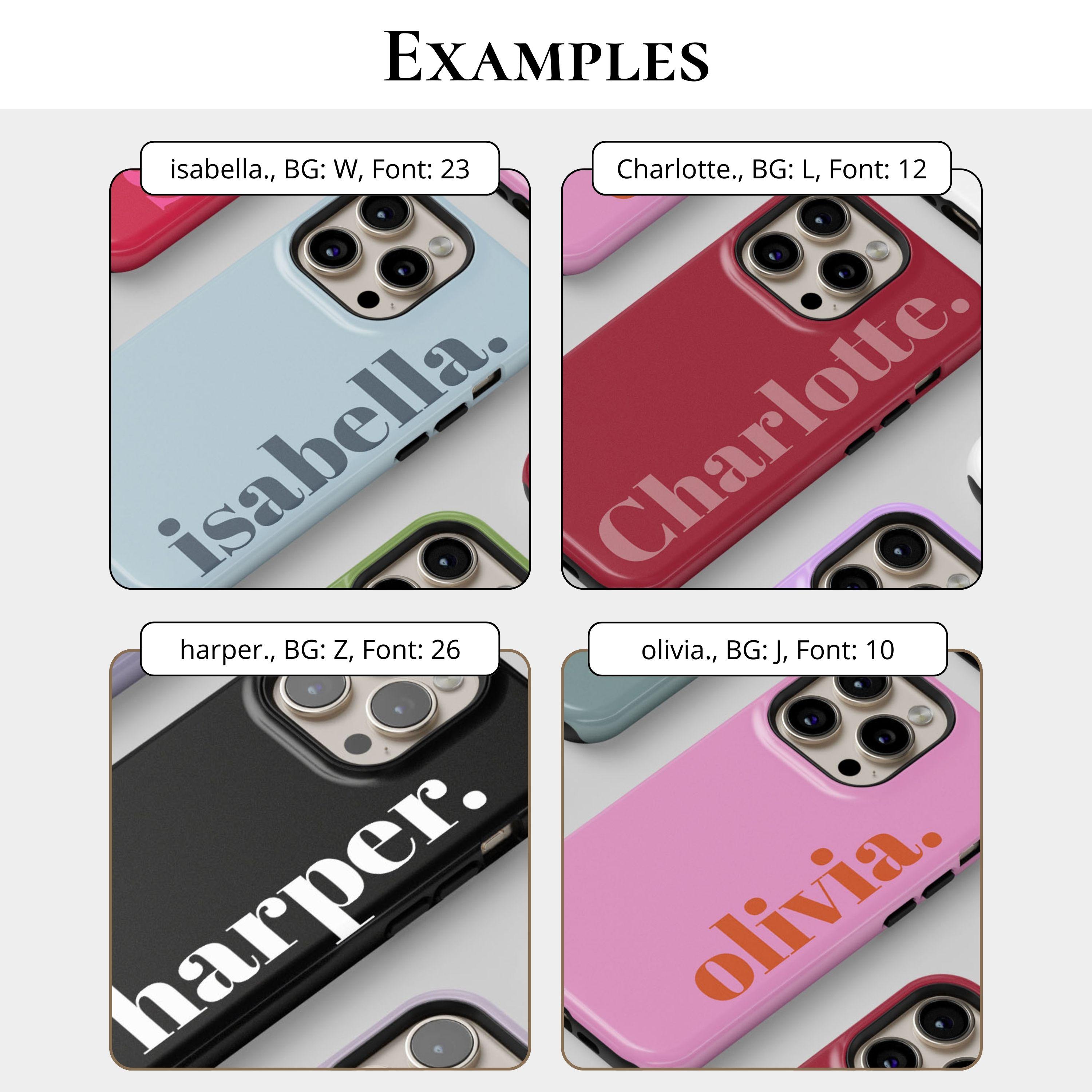 Personalized Custom Name Phone Case Custom Name iPhone 17 16 15 14 13 ...