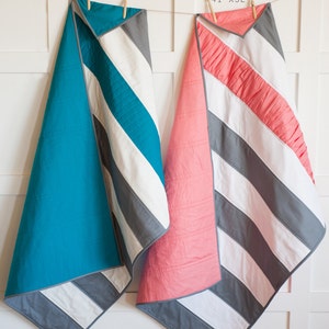 Twins In Stripes Quilt Pattern Baby/Toddler