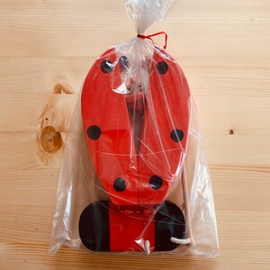 Flying Ladybug Nursery Mobile Eco Friendly Wooden Toy Ladybug Nursery Decor Baby Shower Gift Gift for Daughter image 9