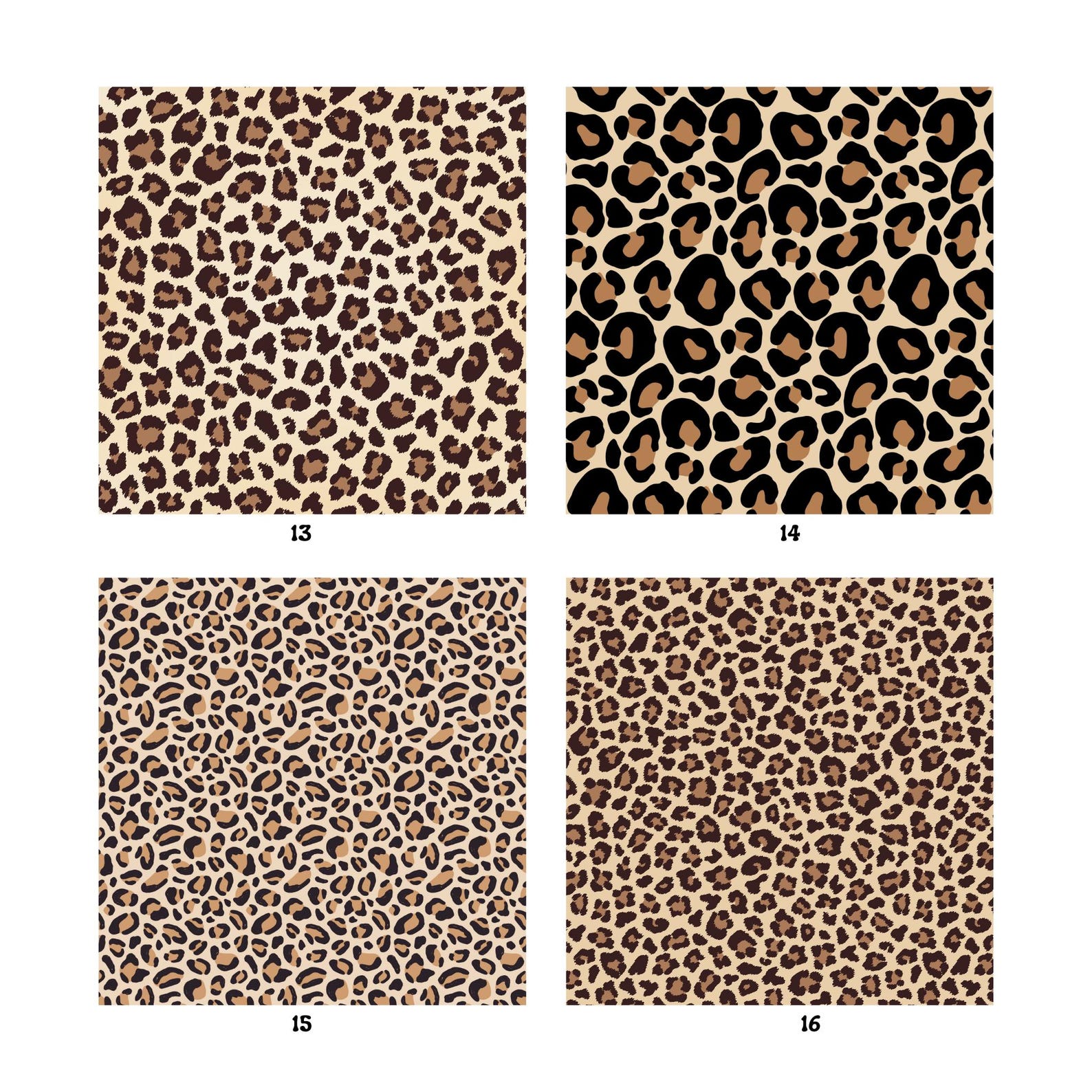Leopard Print Digital Paper, Leopard Seamless Pattern, Cheetah Seamless ...