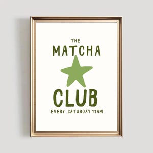 Matcha Print, Iced Matha Latte Lover, Matcha Wall Art, Coffee Bar Decor, Trendy Matcha Poster, Green Tea Art Print Digital Download