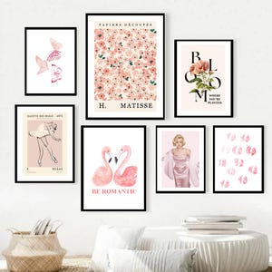 13 Coquette Wall Art, Coquette Room Decor, Vintage Coquette, College Room Decor, Coquette Prints, Trendy Wall Art, Feminine Art Prints