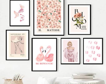 13 Coquette Wall Art, Coquette Room Decor, Vintage Coquette, College Room Decor, Coquette Prints, Trendy Wall Art, Feminine Art Prints