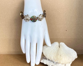 ◆VINTAGE HOLLYWOOD◆ Oxalis Flower String Bracelet VH2336BR Vintage Sterling Flower Bracelet - Etsy