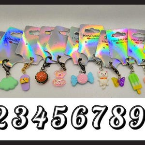 Stitch markers for knitting and crochet