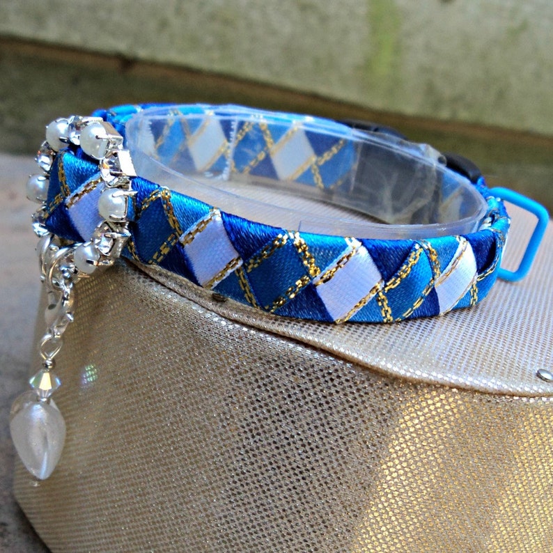 Blue Cat Collar Designer Breakaway Style Etsy