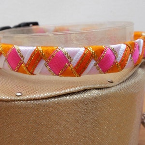 Luxury Cat Collar Breakaway Style in a Braided Ribbon Design image 4