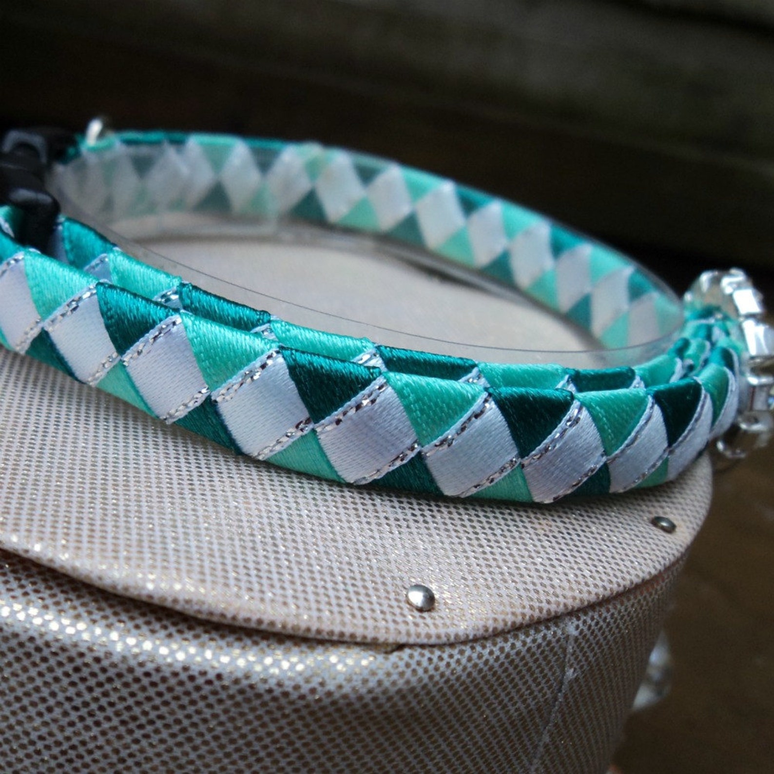 Cat Collar Designer Breakaway in Turqoise Shades Etsy