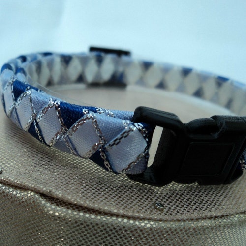 Pink Breakaway Cat Collar With White Diamonds Etsy