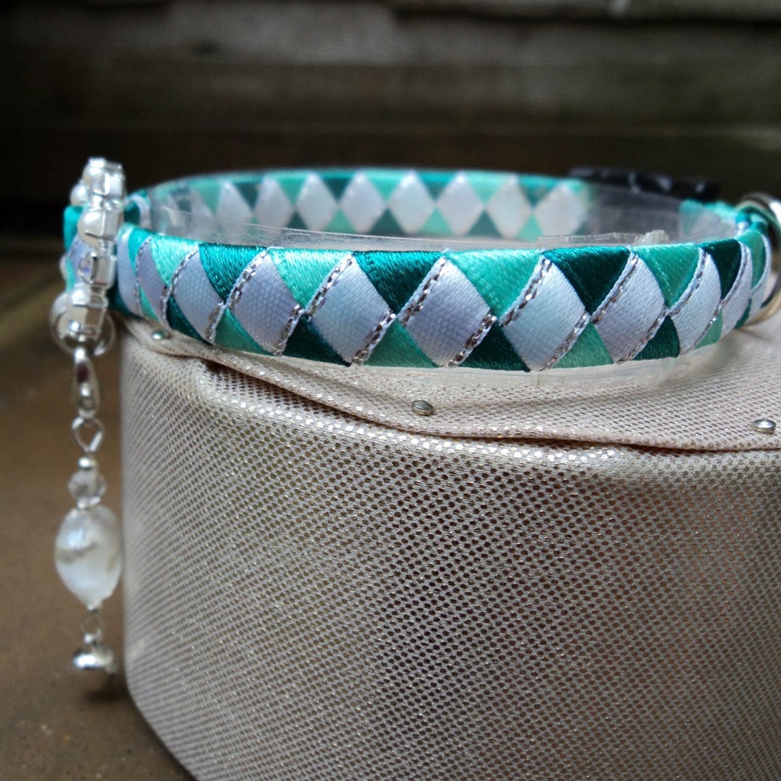 Cat Collar Designer Breakaway in Turqoise Shades Etsy