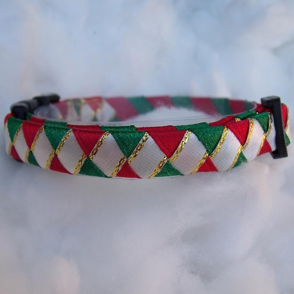 Christmas Breakaway Cat Collar Red and Green Etsy
