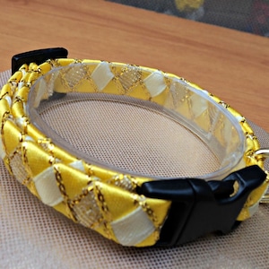 Small Cat Collar / Kitten Collar Yellow Sunshine