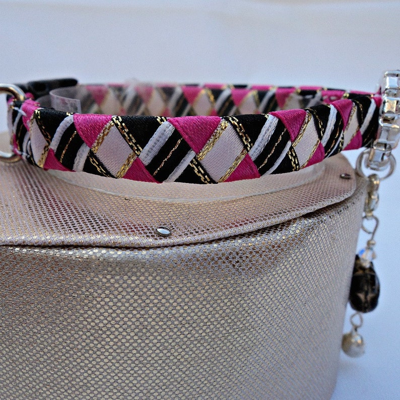 Cat Collar Breakaway Pink Tartan Effect Etsy