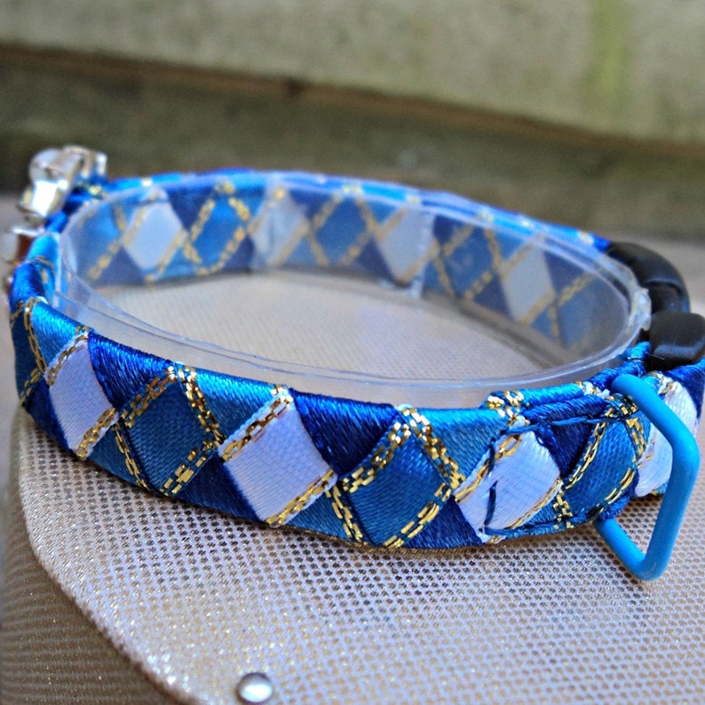 Blue Cat Collar Designer Breakaway style Etsy
