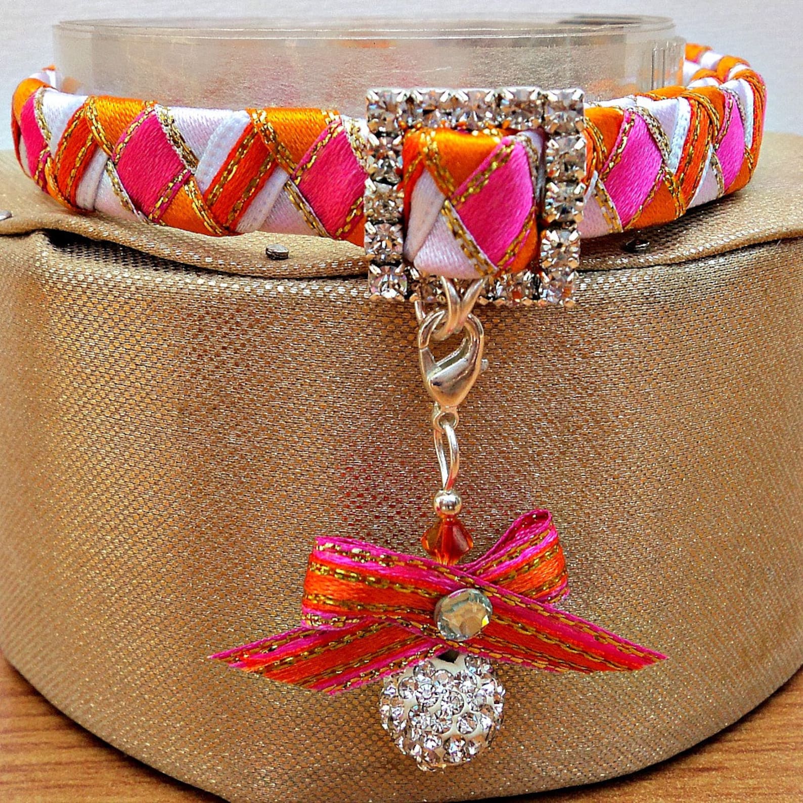 Luxury Cat Collar Breakaway Style in a Braided Ribbon Design Etsy