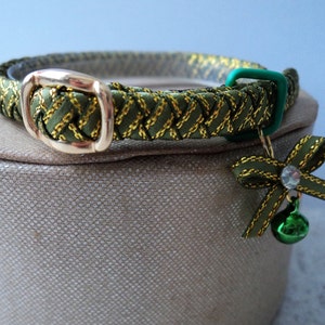 Kitten Collar Green with hints of Gold image 2