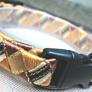 Small Cat Collar / Kitten Collar in Autumn Fall Shades