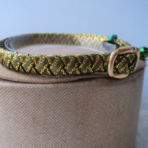 Kitten Collar Green with hints of Gold image 4