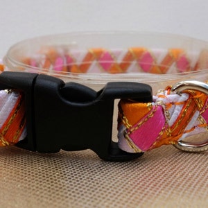 Luxury Cat Collar Breakaway Style in a Braided Ribbon Design image 3