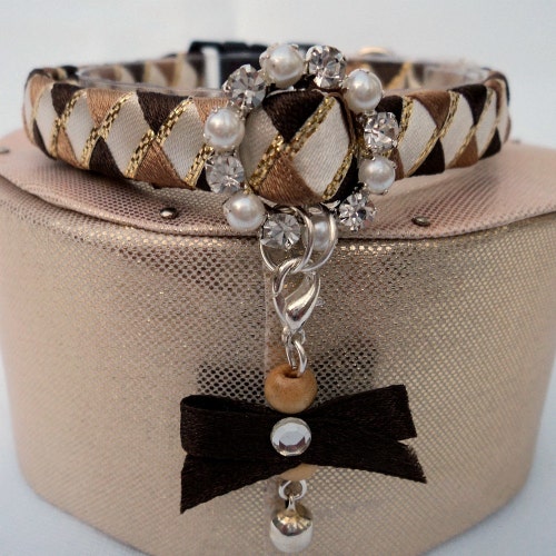 Luxury Cat Collar Breakaway in Pinks and Silver With Diamante Etsy