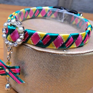 Cat Collar Designer Breakaway Style in Bright Colours image 3