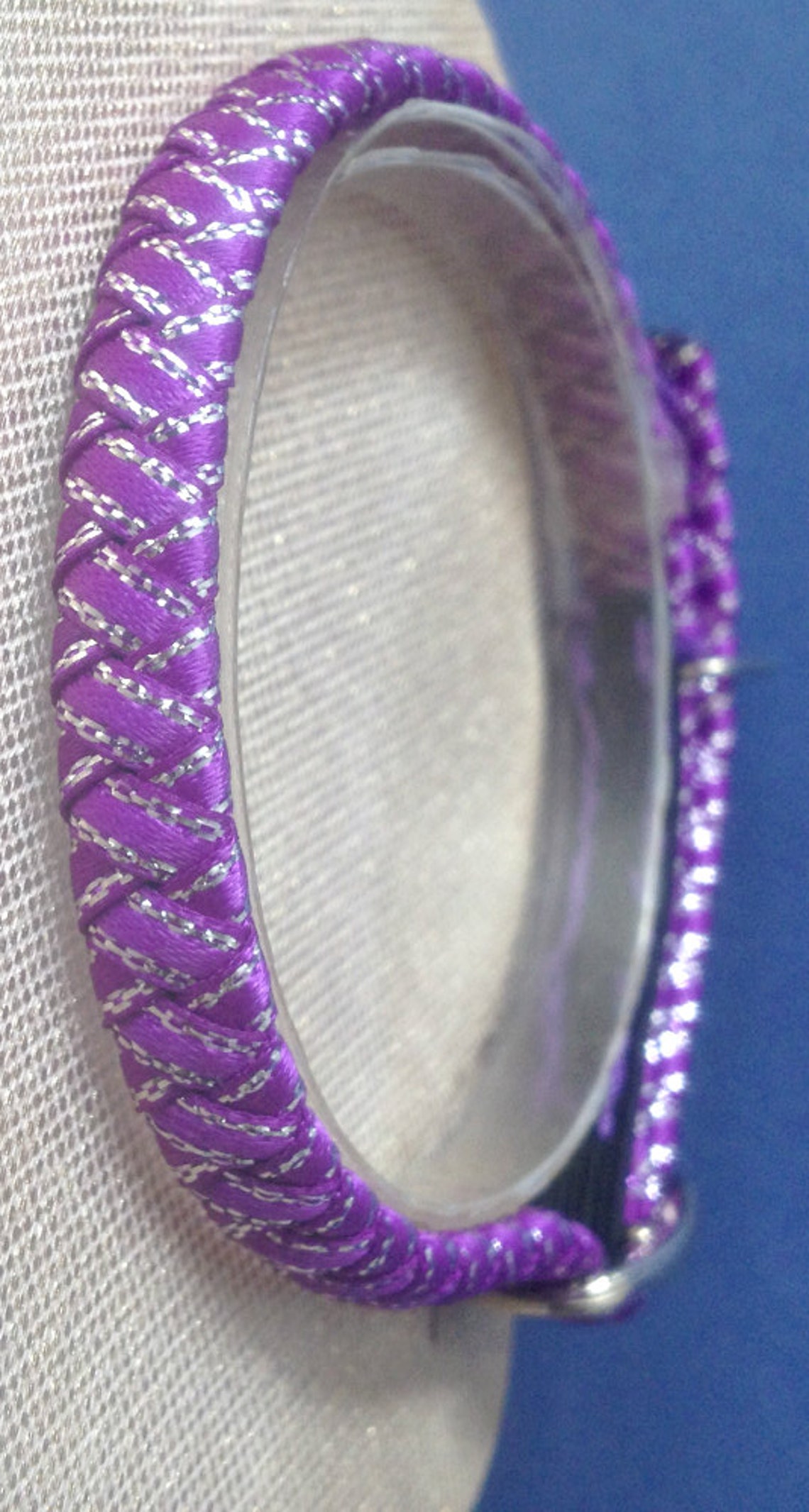 Purple Kitten Collar With Tiny Mouse Charm - Etsy