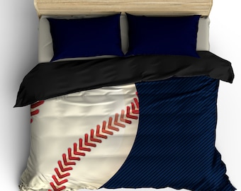 navy and black baseball theme bedding available toddlertwin tw xl fullqueen and king size - Baseball Bedding navy and black baseball theme bedding available toddlertwin tw xl fullqueen and king size - Baseball Bedding