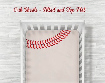 Baseball Crib Sheet Etsy