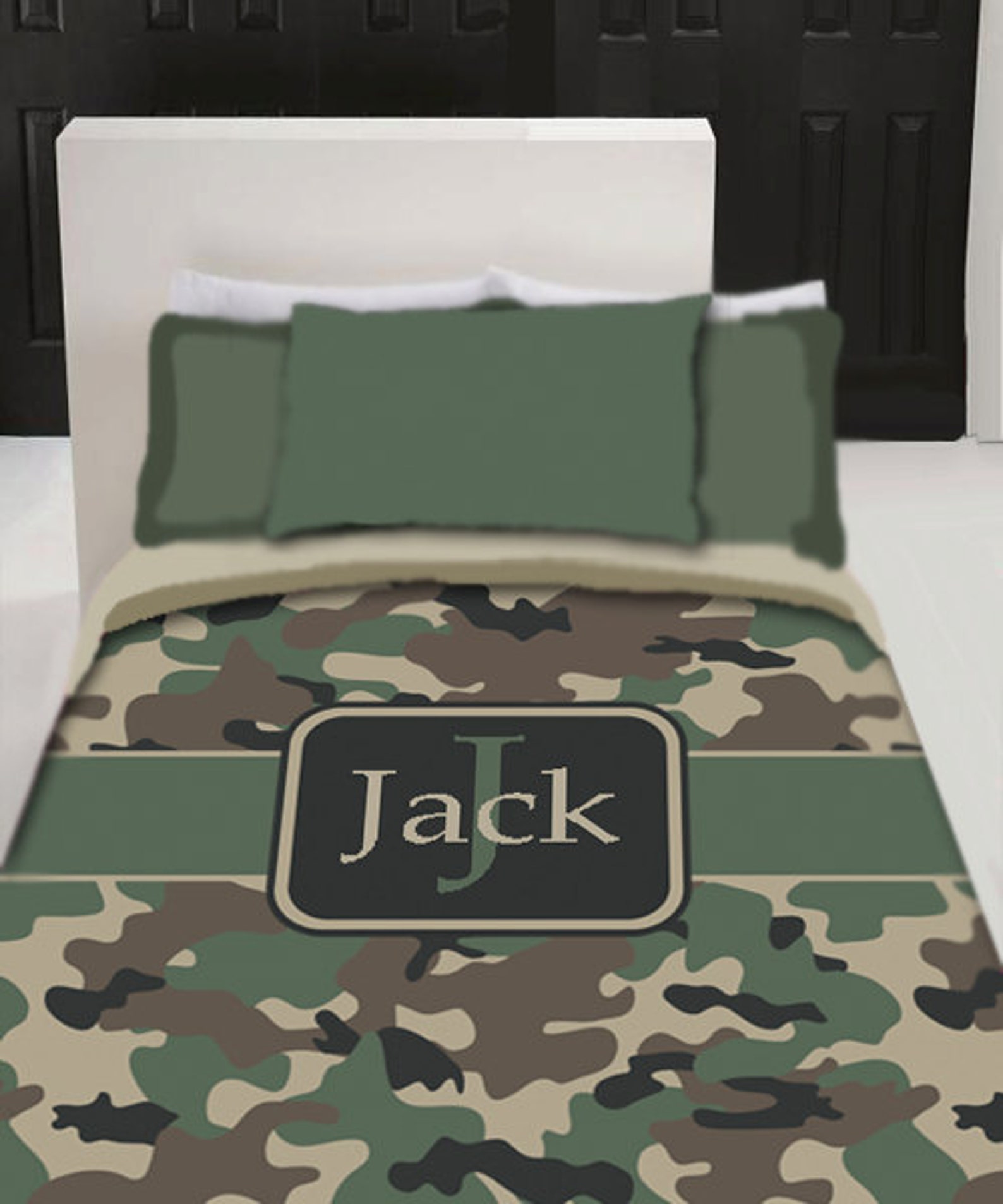 Personalized Custom Camo Bedding Duvet Cover Available Twin Etsy
