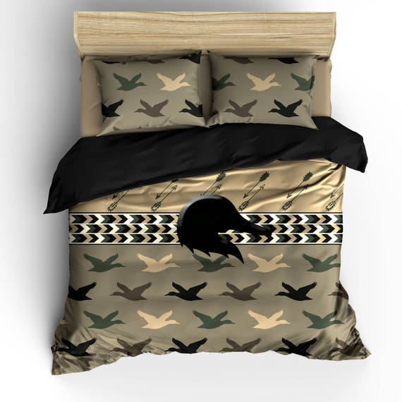 Custom Personalized Camo Colors Mallard Duck Arrows Bedding Colors Mallard Duck Arrows Bedding