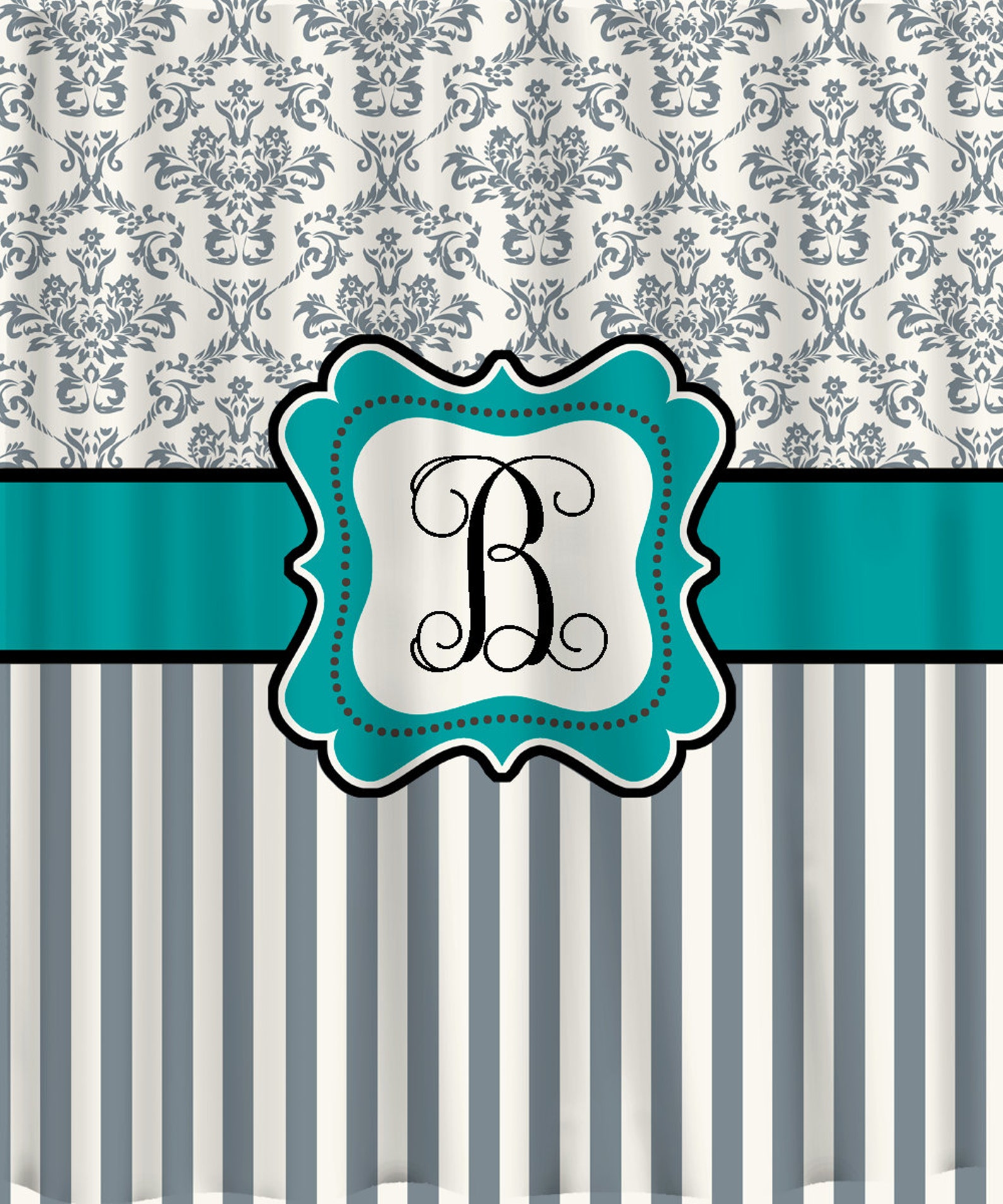 Personalized Shower Curtain Custom With Your Name or Etsy