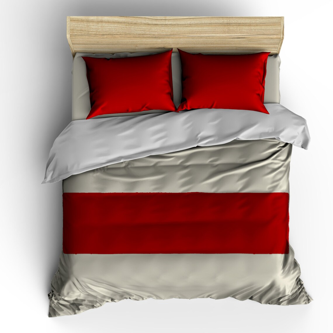 Custom Personalized Bed Runner Scarf Solid Red or Any Colors Etsy