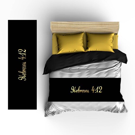 Custom Personalized Bed Runner Scarf Solid Color Monogram Image 0