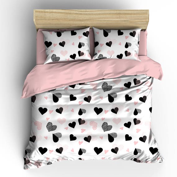 Quatrefoil REVERSIBLE Queen Twin Duvet Cover Set or King Twin xl Personalized Comforter Set Toddler Monogram Comforter Set