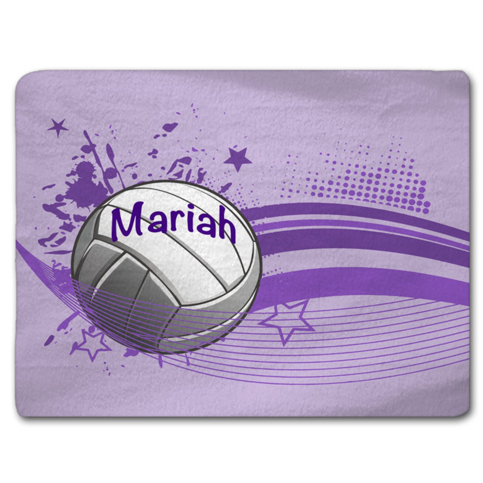 Volleyball Pastel Colors LUXX Plush Fleece Blanket Etsy