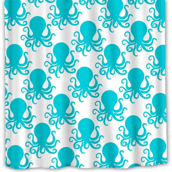 Items similar to Custom Octopus Shower Curtain Any Color Shown in