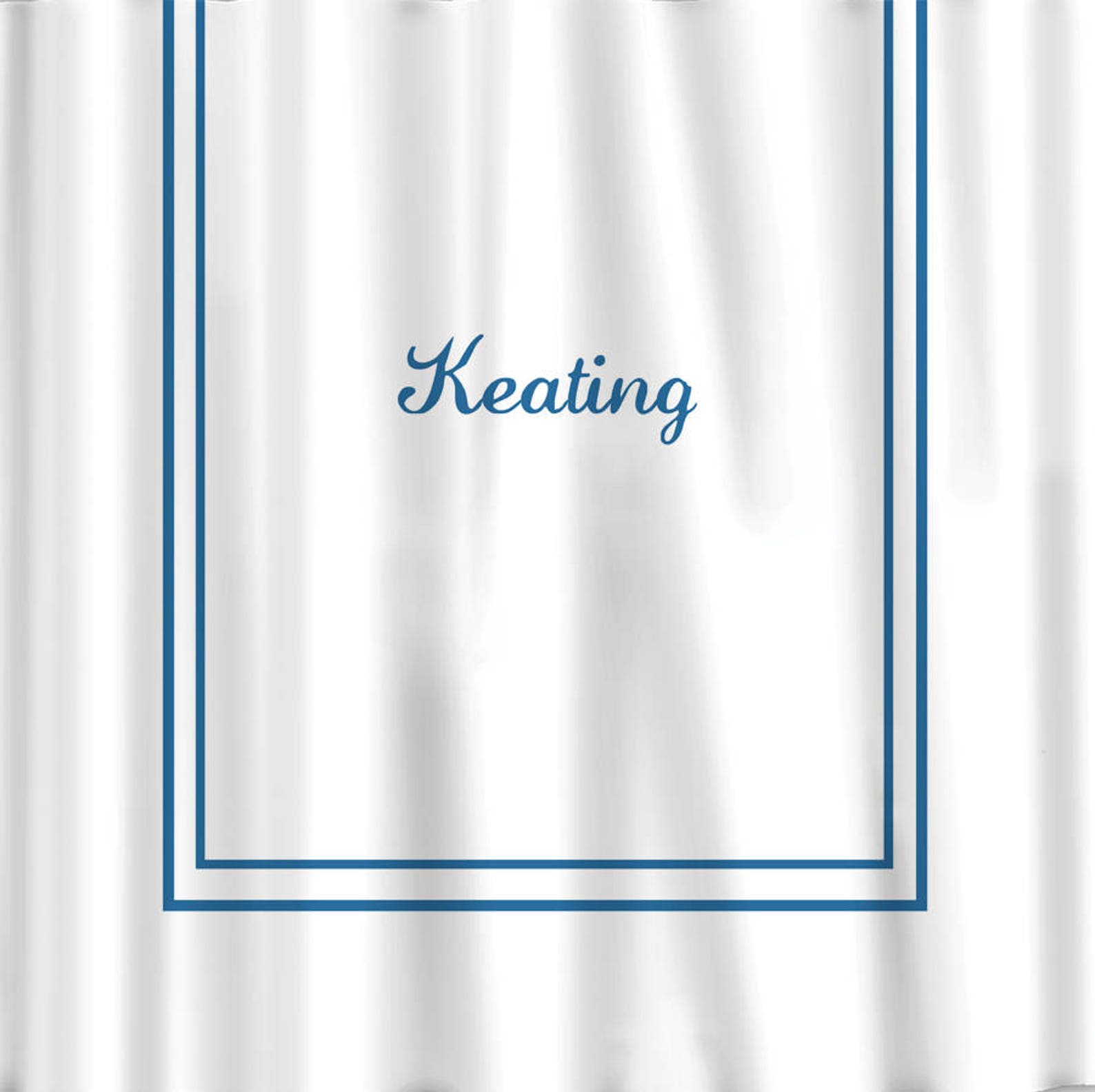 Custom Shower Curtain simplicity2 Stripe Border With or W/o Etsy