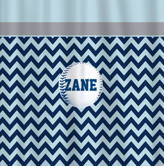 Custom Colors Shower Curtain Topper Sports Chevron Bottom Etsy