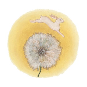 Velveteen Rabbit Art Print: Dandelion Clock, Limited Edition Giclee