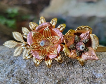 New Living Proof-Nature Inspired Bridal Headpiece-Brass