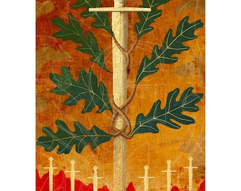 Oak-Seven of Swords