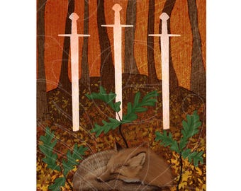 Oak-Four of Swords