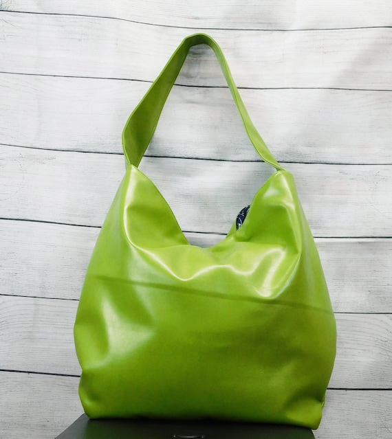lime green shoulder bag