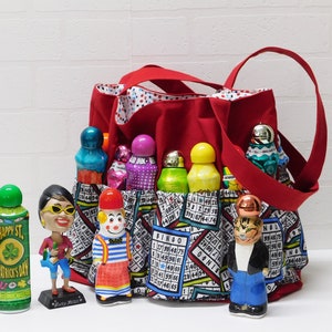 Bingo Bag, bingo cards dauber bag, Bingo Lover's Handbag, bingo tote, bingo/handbag in one!, Canvas bingo bag now in 15 color choices!