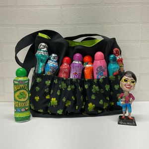 Lucky Clover Bingo Dauber Tote Bag: Saint Patrick&#39;s Day Game Organizer