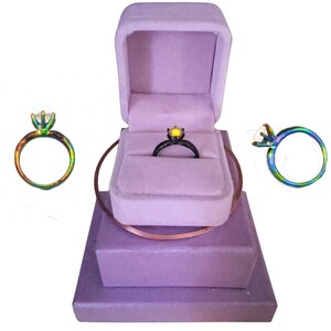 Engagement Mood Ring / Light Up / Color-Changing Jewelry