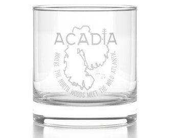 Acadia Rocks Glass