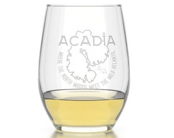 Acadia Stemless Wine Glass