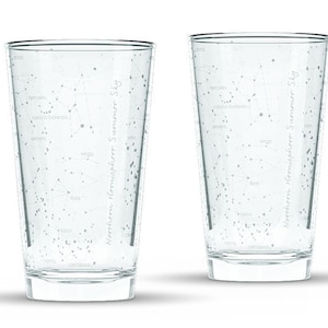 Constellation Pint Glass Pair - Northern Summer Sky