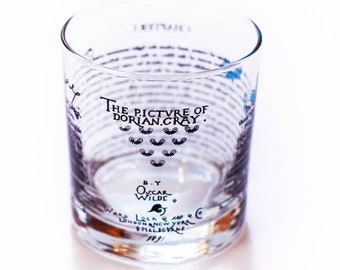 The Picture of Dorian Gray Literature Rocks Glass | Whiskey Glass (11oz) | Oscar Wilde Gifts | Literary Gifts | Bookish Gifts | Teacher Gift